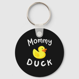 Mommy Duck Birthday Rubber Duck Lover Family Match Key Ring