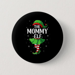 Mommy Elf Christmas Girls Women Elf Squad Xmas Fam 6 Cm Round Badge