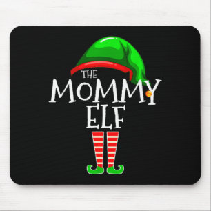 Mommy Elf Family Matching Group Christmas Mom Mouse Mat