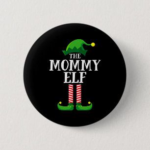 Mommy Elf Matching Family Christmas Party  6 Cm Round Badge
