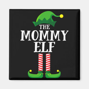 Mommy Elf Matching Family Christmas Party  Magnet