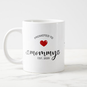Mommy Established Promoted To Mom Large Coffee Mug