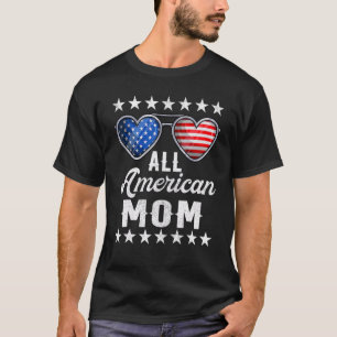 Mommy Fourth Of July Womens All American Mom Us F T-Shirt