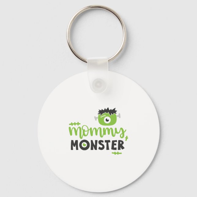 Mommy Monster Gifts Halloween Gift For Mom Key Ring (Front)