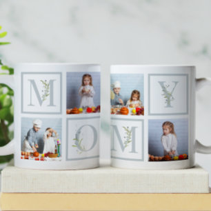 MOMMY Mum Photo Collage Watercolor Letters Coffee Mug