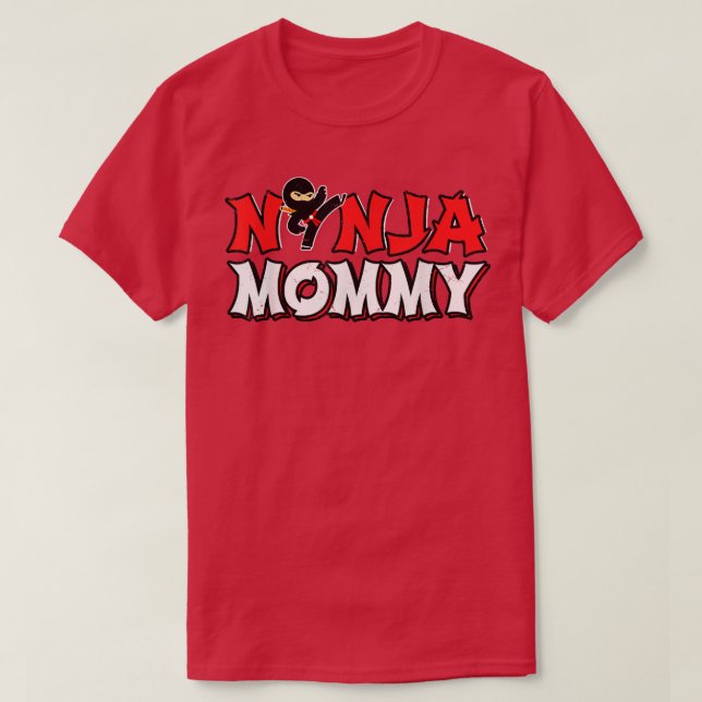 Mommy Ninja Shirt - Mom of the Birthday Ninja for  (Design Front)