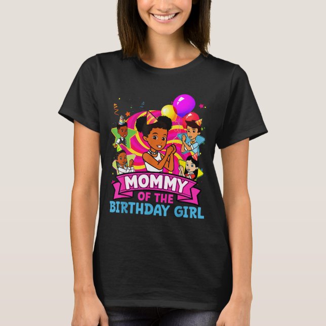 Mommy Of Birthday Girl Gracie Nk Doll Family Decor T-Shirt (Front)