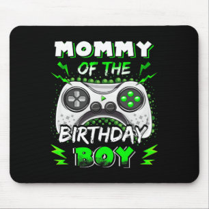 Mommy Of The Birthday Boy Decorations Video Gamer Mouse Mat
