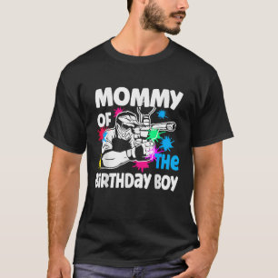 Mommy of the Birthday Boy Paintball Sport Family M T-Shirt