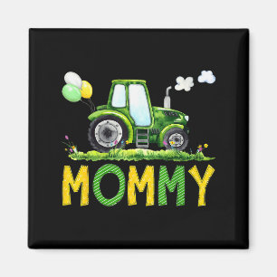 Mommy Of The Birthday Boy Tractor Farm Truck Match Magnet
