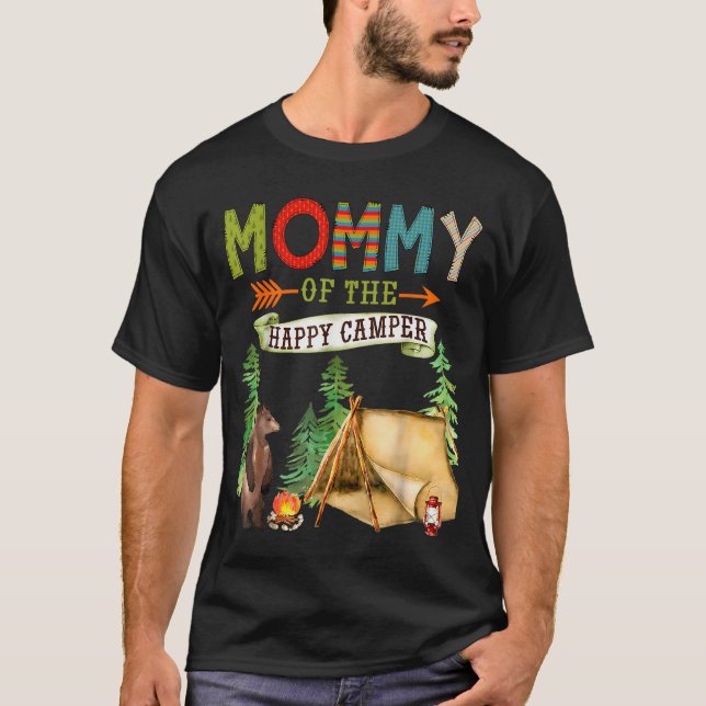 Mommy Of The Happy Camper First Birthday Camng  T-Shirt (Front)