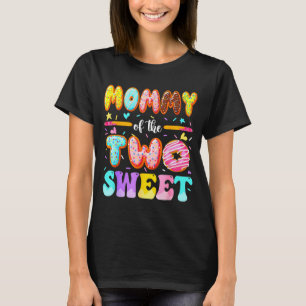 Mommy Of The Two Sweet Donut 2nd Birthday Girl T-Shirt