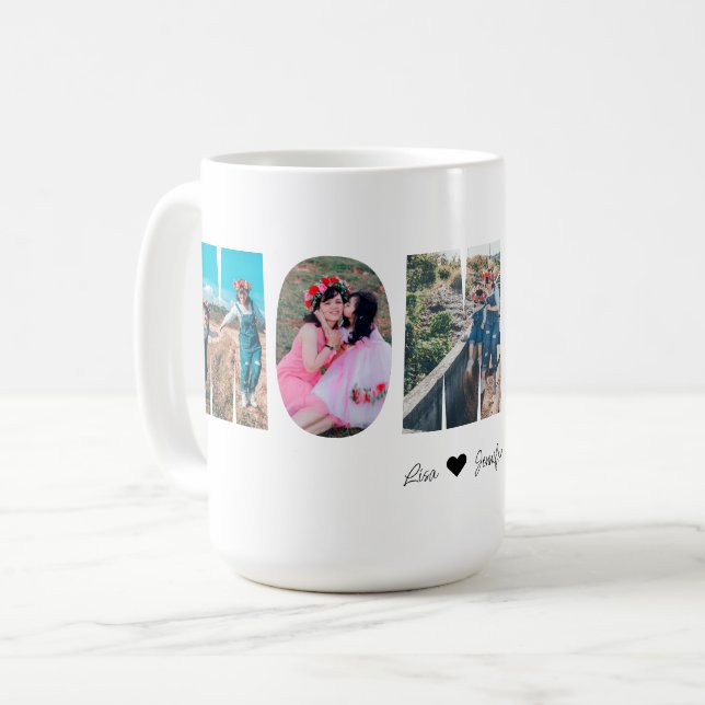 Mommy Photo Collage Mug for Mother's day (Front Left)