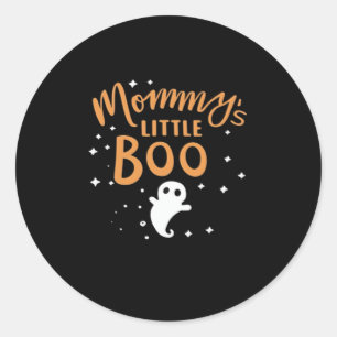 Mommy’s Little Boo - Happy Halloween Classic Round Sticker