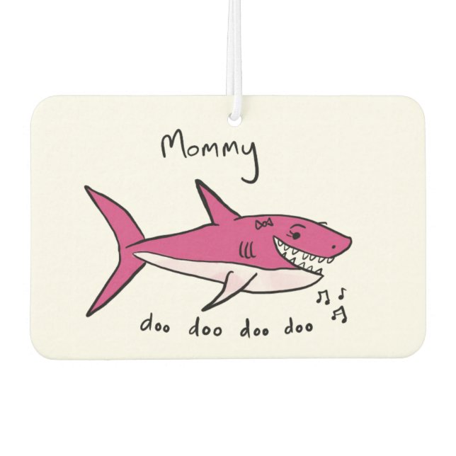Mommy Shark Car Air Freshener (Front)