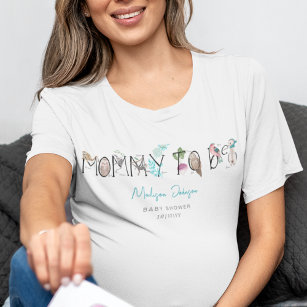 Mommy to Be Alphabet ABC Baby Shower T-Shirt
