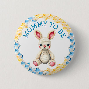 Mommy to Be Boy's Baby Shower 6 Cm Round Badge