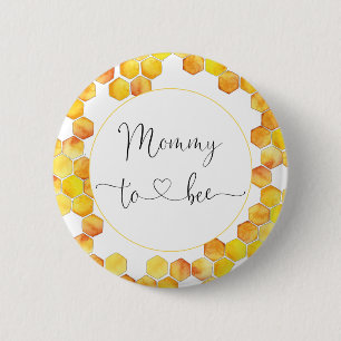 Mommy to Bee Baby Shower Button
