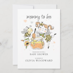 Mommy To Bee Baby Shower  Invitation