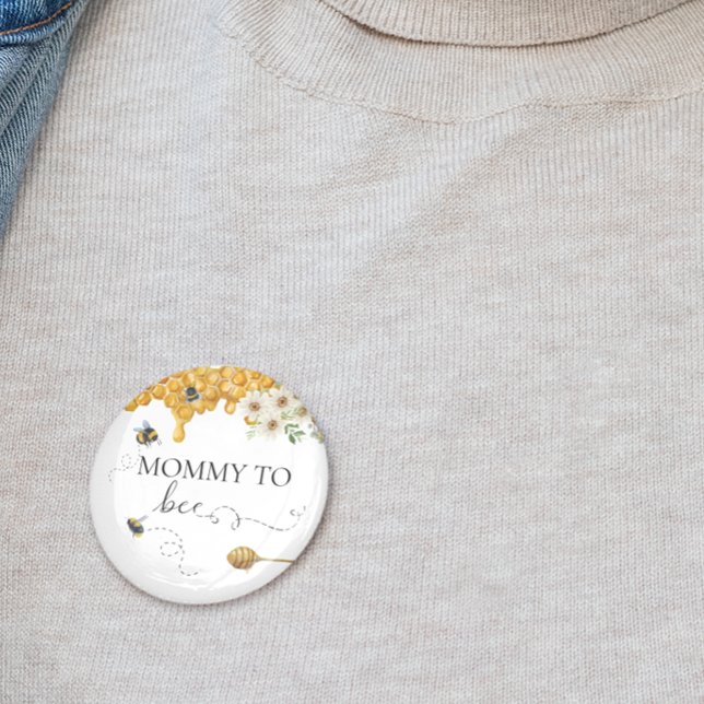 Mommy To Bee Honey Cute Mother  6 Cm Round Badge (Creator Uploaded)