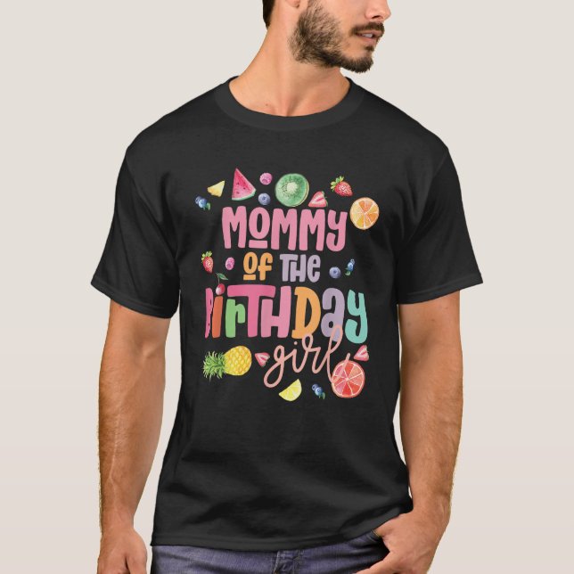 Mommy Twotii Frutti 2 Year Old Fruit Tropical Birt T-Shirt (Front)