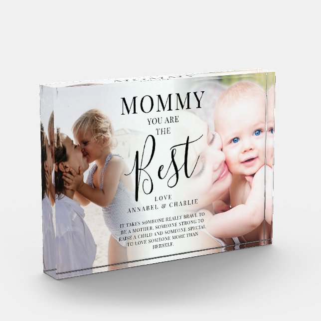 'MOMMY' you are the Best' Photos Name & Quote (Left)