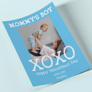 Mommy's Boy   Photo   Hugs And Kisses Valentines Holiday Card
