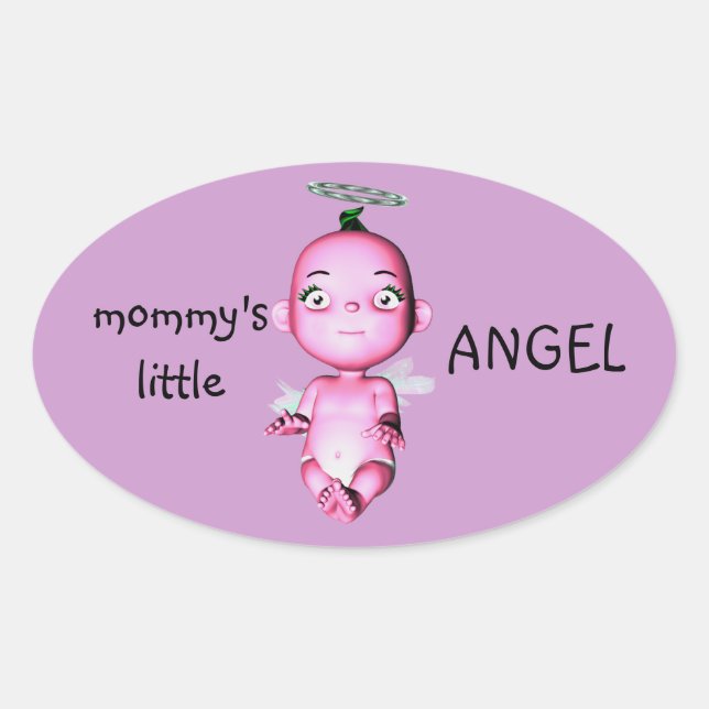 MOMMY'S LITTLE ANGEL STICKERS (Front)