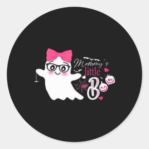 Mommys Little Boo Halloween Classic Design Classic Round Sticker