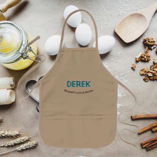 Mommy's Little Helper Boy's Name Kids Apron (Creator Uploaded)