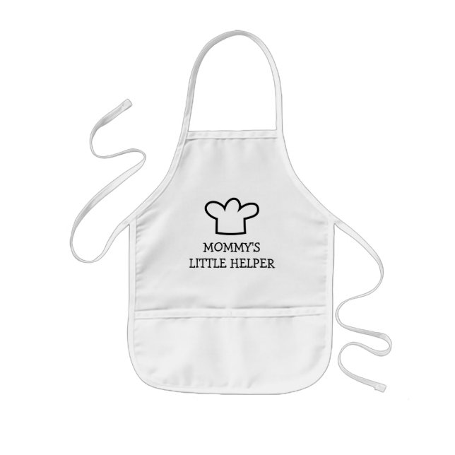 Mommy's little helper cute kitchen apron for kids (Front)