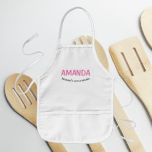 Mommy's Little Helper Girl's Name Kids' Apron