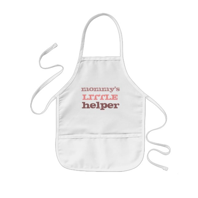 mommy's little helper kids apron girl (Front)
