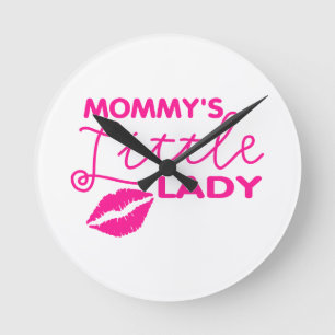MOMMY'S LITTLE LADY ROUND CLOCK