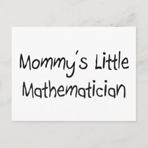 Mommys Little Mathematician Postcard