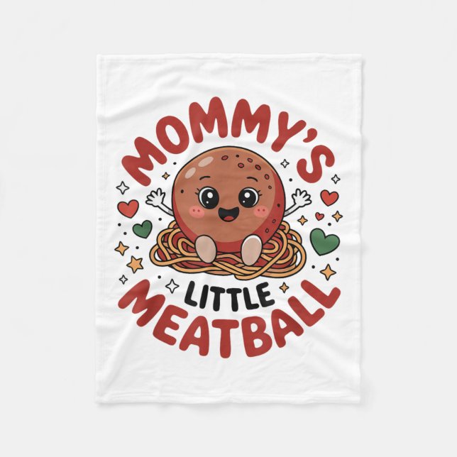 Mommys Little Meat Cute Baby Darling Love Motherho Fleece Blanket (Front)