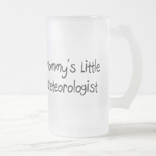 Mommys Little Meteorologist Frosted Glass Beer Mug
