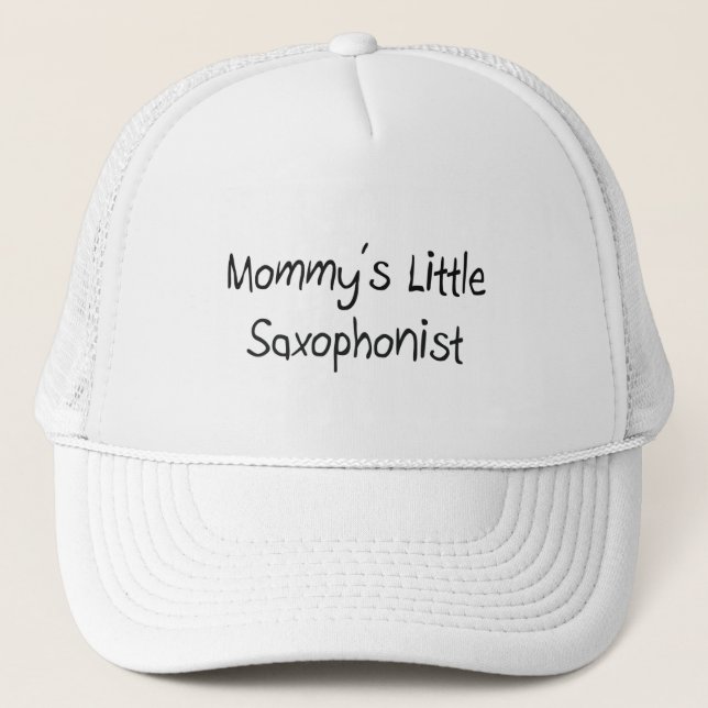 Mommys Little Saxophonist Trucker Hat (Front)