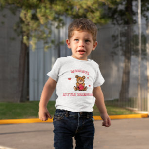Mommy's Little Valentine Teddy Bear Heart Baby T-Shirt