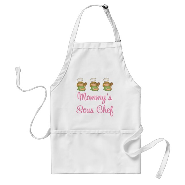 Mommys Sous Chef Gift Standard Apron (Front)