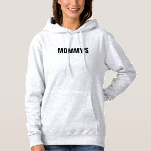 MOMMY'S Sweatshirt, Elegant Couple Personalised Hoodie