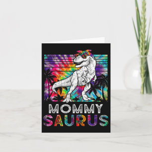 Mommysaurus Dinosaur Mummy Saurus Family Matching  Card