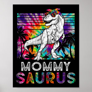 Mommysaurus Dinosaur Mummy Saurus Family Matching  Poster