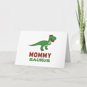 Mommysaurus Dinosaur T-Rex Dino Mum Mother's Day Card