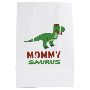 Mommysaurus Dinosaur T-Rex Dino Mum Mother's Day Medium Gift Bag