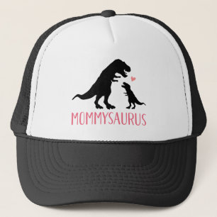 Mommysaurus mum and baby dinosaur trucker hat
