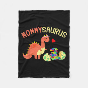 Mommysaurus puzzle dinosaur dino autism awareness fleece blanket