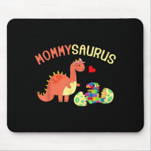 Mommysaurus puzzle dinosaur dino autism awareness mouse mat