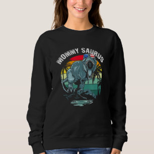 Mommysaurus T Rex Dinosaur Mummy Saurus Us Flag Fa Sweatshirt