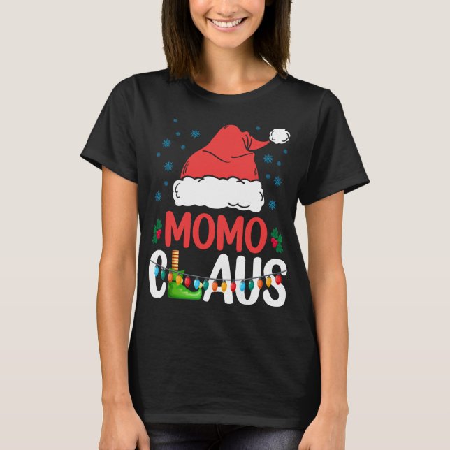Momo Claus Christmas Pajama Family Matching Xmas T-Shirt (Front)